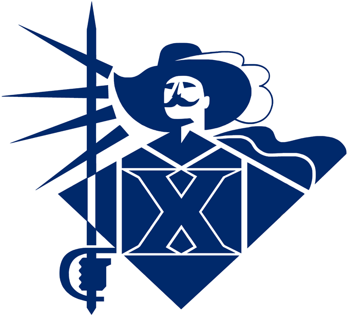 Xavier Musketeers 1995-2007 Secondary Logo iron on paper